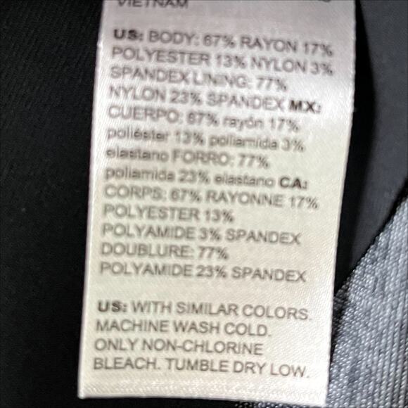 Chico's 360 Juliet Ankle Pants in Navy Blue with White Pinstripe Size 6 - Picture 10 of 11